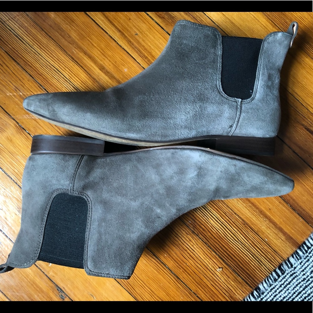 Madewell Nico boots grey suede | size 8.5